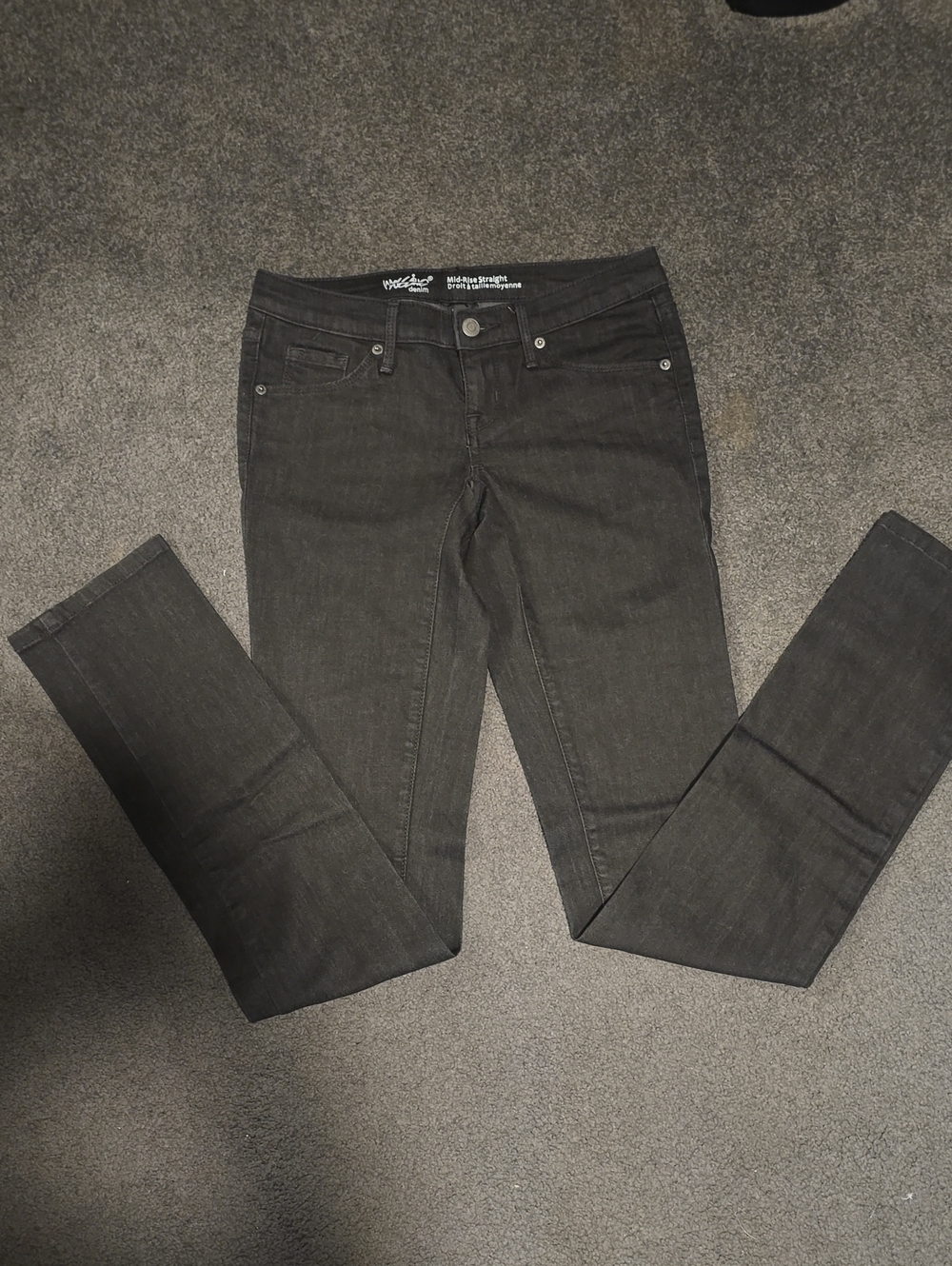 Massimo Black Skinny Jeans — Stretch Denim